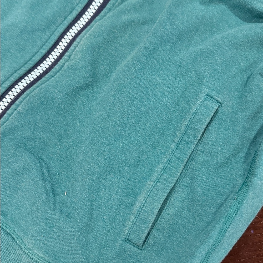 Womens Lululemon Teal Zip-Up Hoodie Sweatshirt blue top athletic medium - Picture 4 of 5